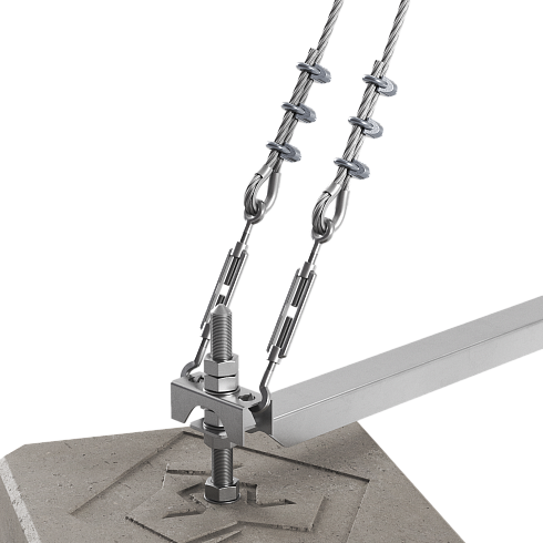 408126 Блискавкоприймач з шестиногою 12 м (Al/Ni)