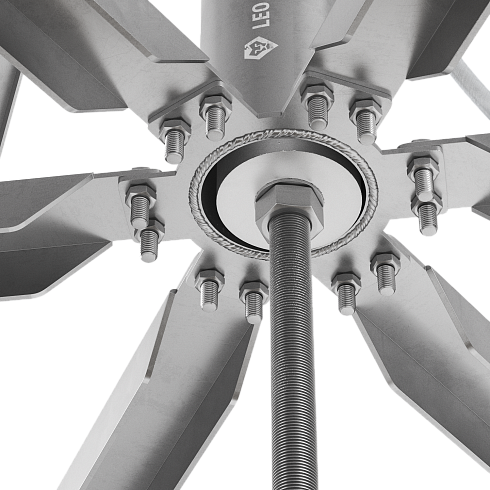 408126 Блискавкоприймач з шестиногою 12 м (Al/Ni)