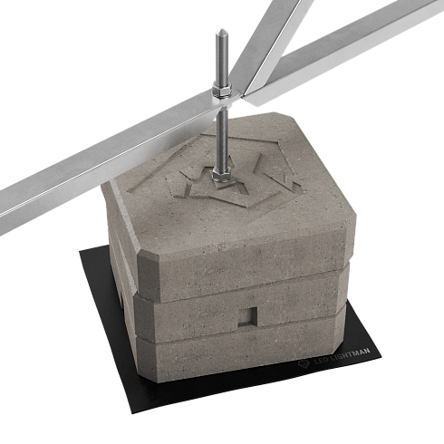 408126 Блискавкоприймач з шестиногою 12 м (Al/Ni)