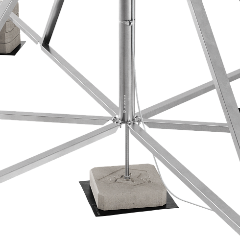 408126 Блискавкоприймач з шестиногою 12 м (Al/Ni)