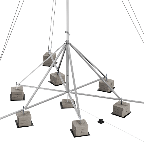 408126 Блискавкоприймач з шестиногою 12 м (Al/Ni)