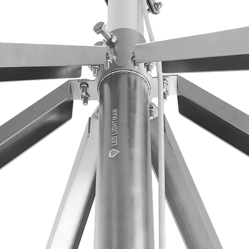 408126 Блискавкоприймач з шестиногою 12 м (Al/Ni)