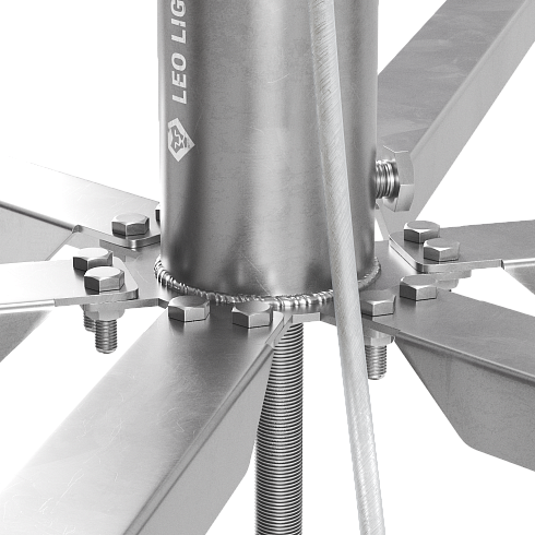 408126 Блискавкоприймач з шестиногою 12 м (Al/Ni)