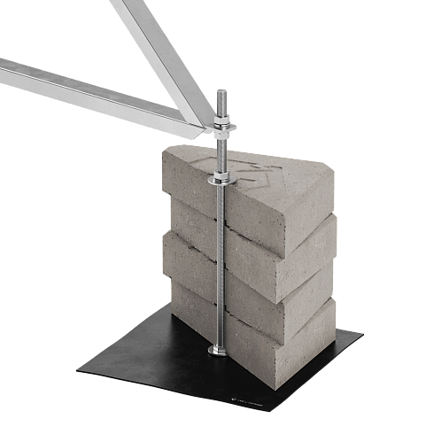 407343 Шпилька М16 з комплектом метизів L500 мм (Ni)