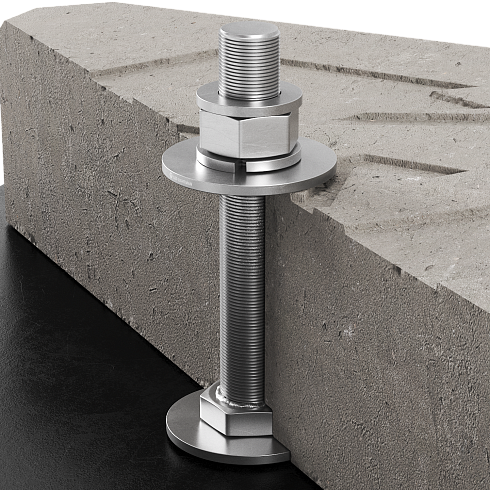 407313 Шпилька М16 з комплектом метизів L120 мм (Ni)