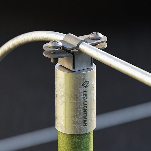 332019 Тримач ізоляційної штанги з бетонною основою (Gfk/Al)